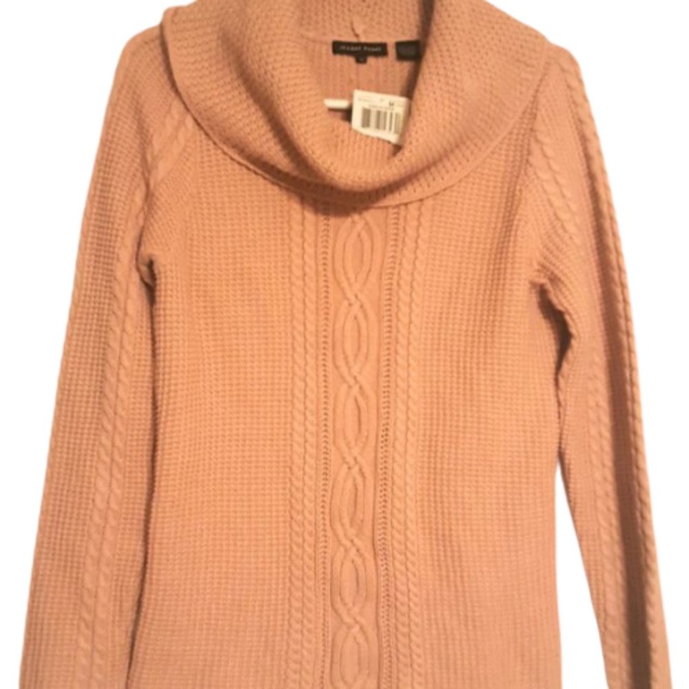 jeanne pierre sweater nwt cable knit m